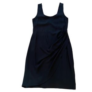 Vintage Emporio Armani women’s black dress. Scoop neck with sequin detail.